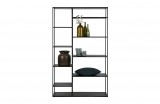 SHELF OFFSET 120 BLACK METAL - CABINETS, SHELVES